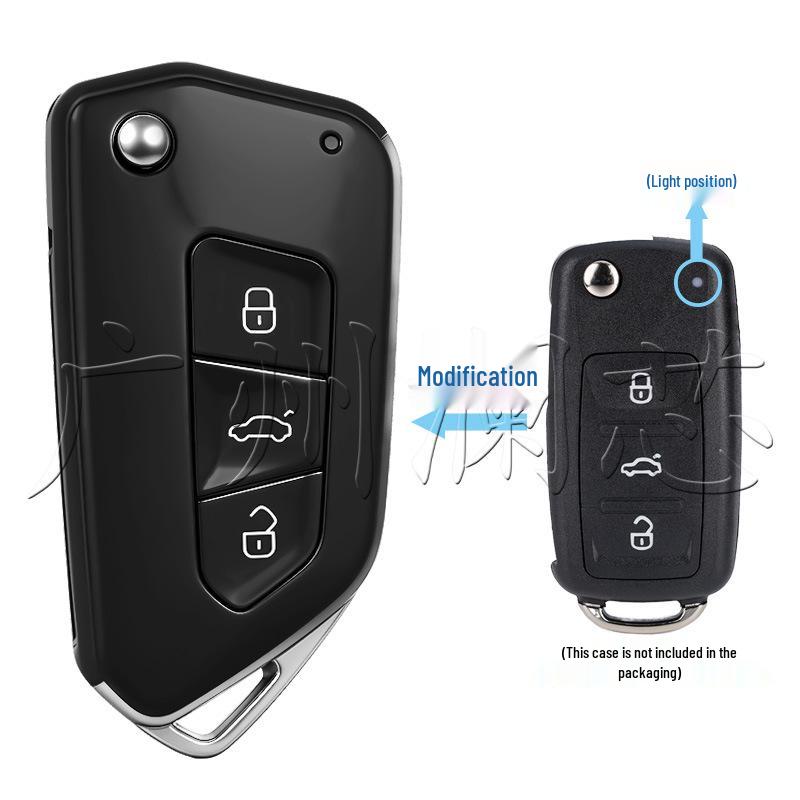 Volkswagen Skoda Folding Remote Key Shell for Golf, Tiguan, Golf 8 (5K0 837 202AD)