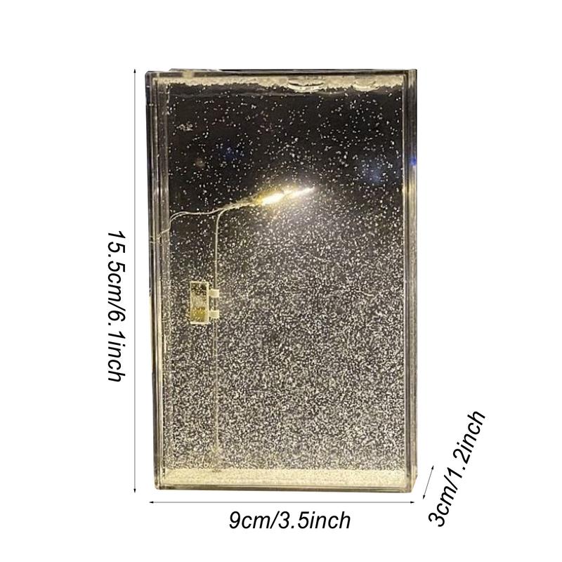 Рождественский ночник уличные фонари рождественские поделки снежный ночник декор уличный фонарь снег моделирование дети физика научная игрушка