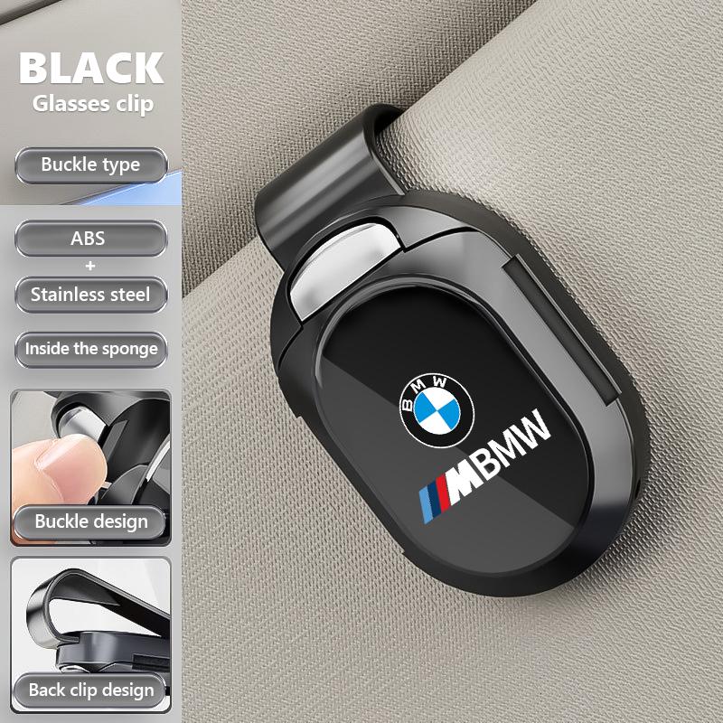For BMW Metal Car Sunglasses Holder Glasses Ticket Card Storage Clip M3 M5 X3 E93 F10 F20 F30 F40 F15 F25 F26 F31 F49 F86