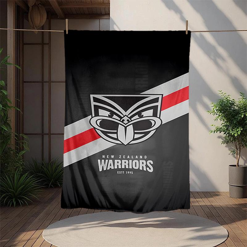 New Zealand Warrior Flannel Blanket Soft Warm All-Season Throw, Design for Camping, Car Travel, Hiking Sofa, Bed, Office Perfect Gift for Parties