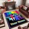 Personalized Crystal Velvet Carpet Custom Name Text,Rainbow Friends Anti Slip Area Rug For Home Decoration