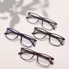 Прямоугольная большая оправа для очков TR90 для мужчин и женщин, полноободковая, легкий пластик, квадратная, с пружинной петлей, для рецептурных линз