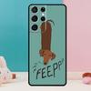 Cartoon Dachshund Sausage Dog Phone Case For Samsung Galaxy S25 S24 S23 S22 S21 Ultra S9 S10 Plus S20 FE Funda Cover Shell