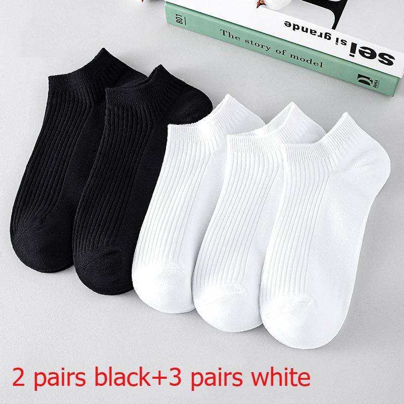 5 пар/упаковка Унисекс носки до щиколотки Хлопковые Невидимые Влагоотводящие Короткие Носки-лодочки для Женщин Мужчин