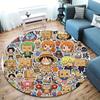 One Piece Round Area Rug Carpet Rug For Living Room Bedroom Sofa Playroom Decor Nonslip Floor Mat