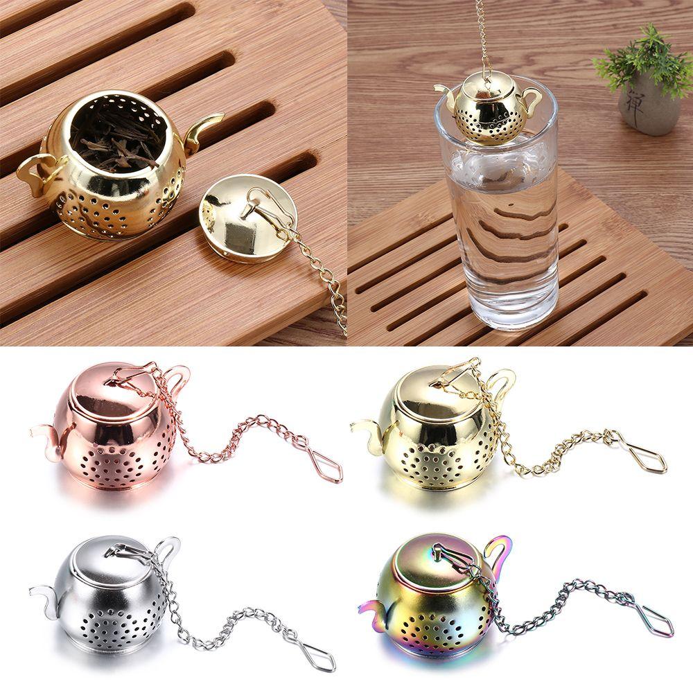 Прочный кухонный гаджет в форме чайника, травяной фильтр для специй, диффузор, ситечко для чая, заварник для чая