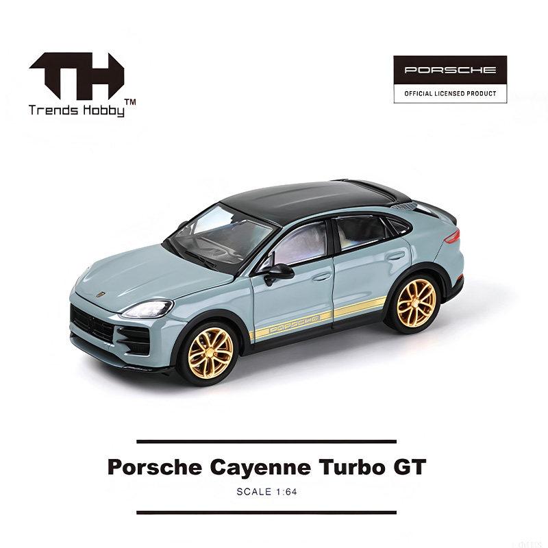 TH 1:64 Porsche Cayenne Turbo GT SUV Diecast Model Car Alloy Simulation Vehicle Model Adult Collection Model Series