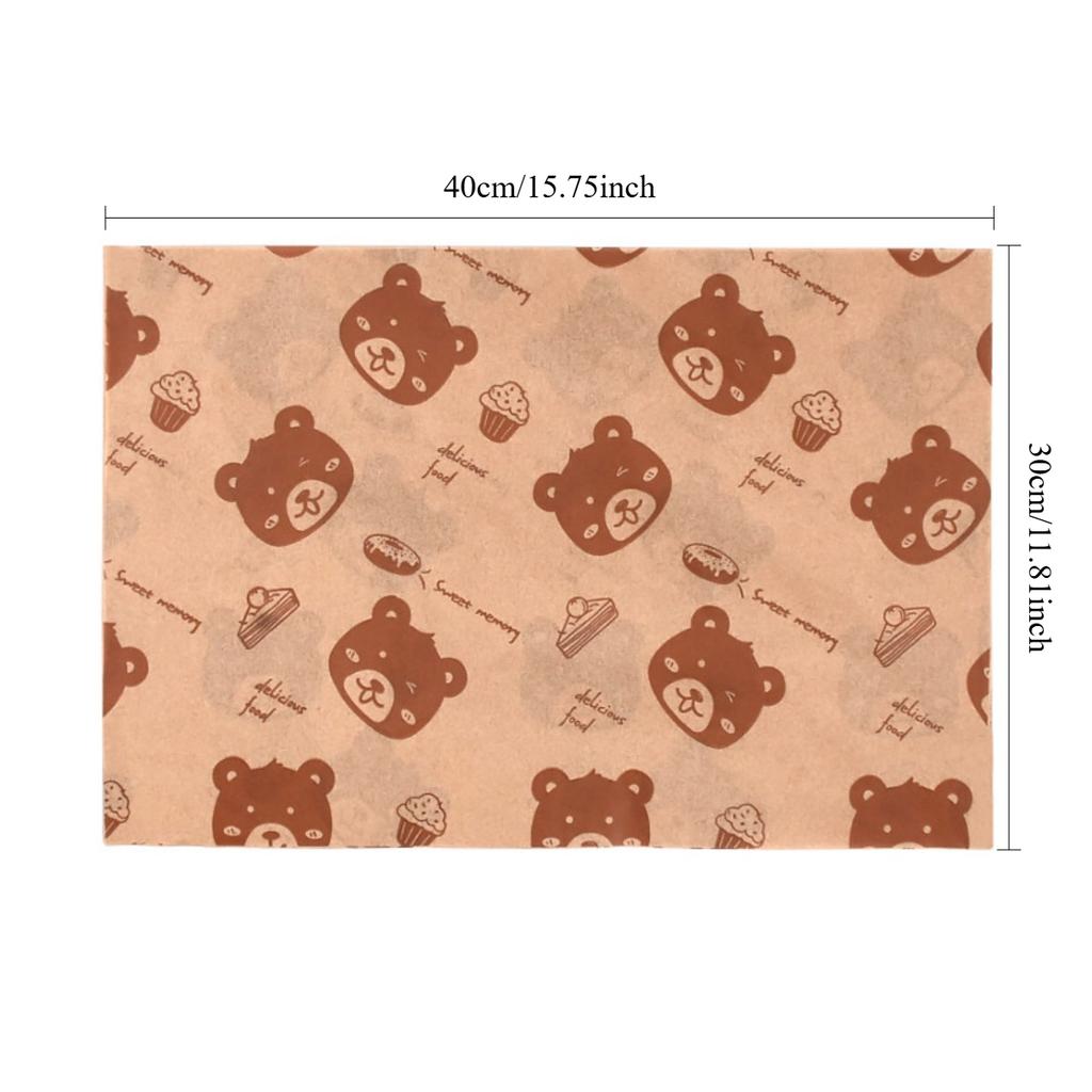 50 Pcs Sandwich Wrapping Paper Parchment Paper Sheets Greaseproof Wrap Paper Food Basket Liners for Outdoor Picnic Churches Home Party Restaurants