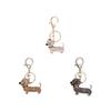 Fashion Dog Keychain Cartoon Animal Dachshund Puppy Key Chain