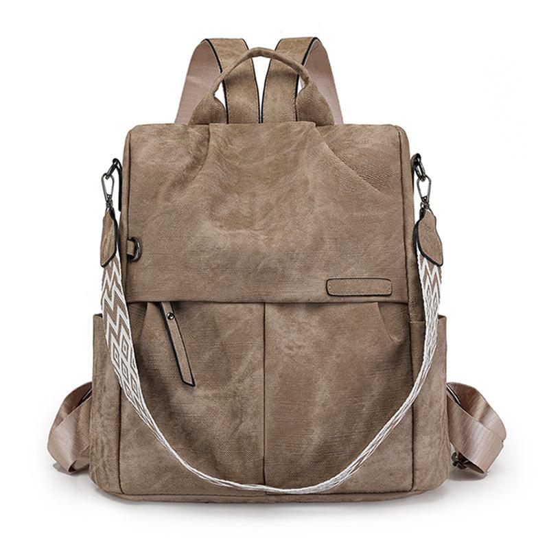 Женские рюкзаки, в корейском стиле, модные и универсальные, школьные рюкзаки большой вместимости из мягкой кожи, дорожные сумки из полиуретана