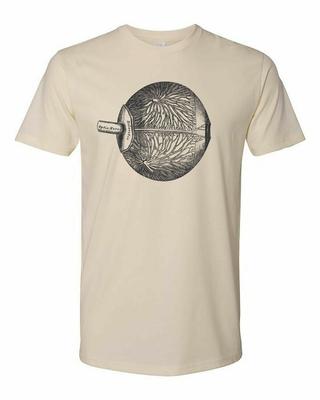 Коттедж Cult Clothing Футболка Хлопок Медицинская Анатомия Викторианское Искусство Глаз #2 Унисекс Футболка