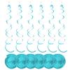 6pcs/set Hanging Swirls Garland Wide Application PVC Made Non-toxic Odorless Birthday Star Spiral Pendant Light