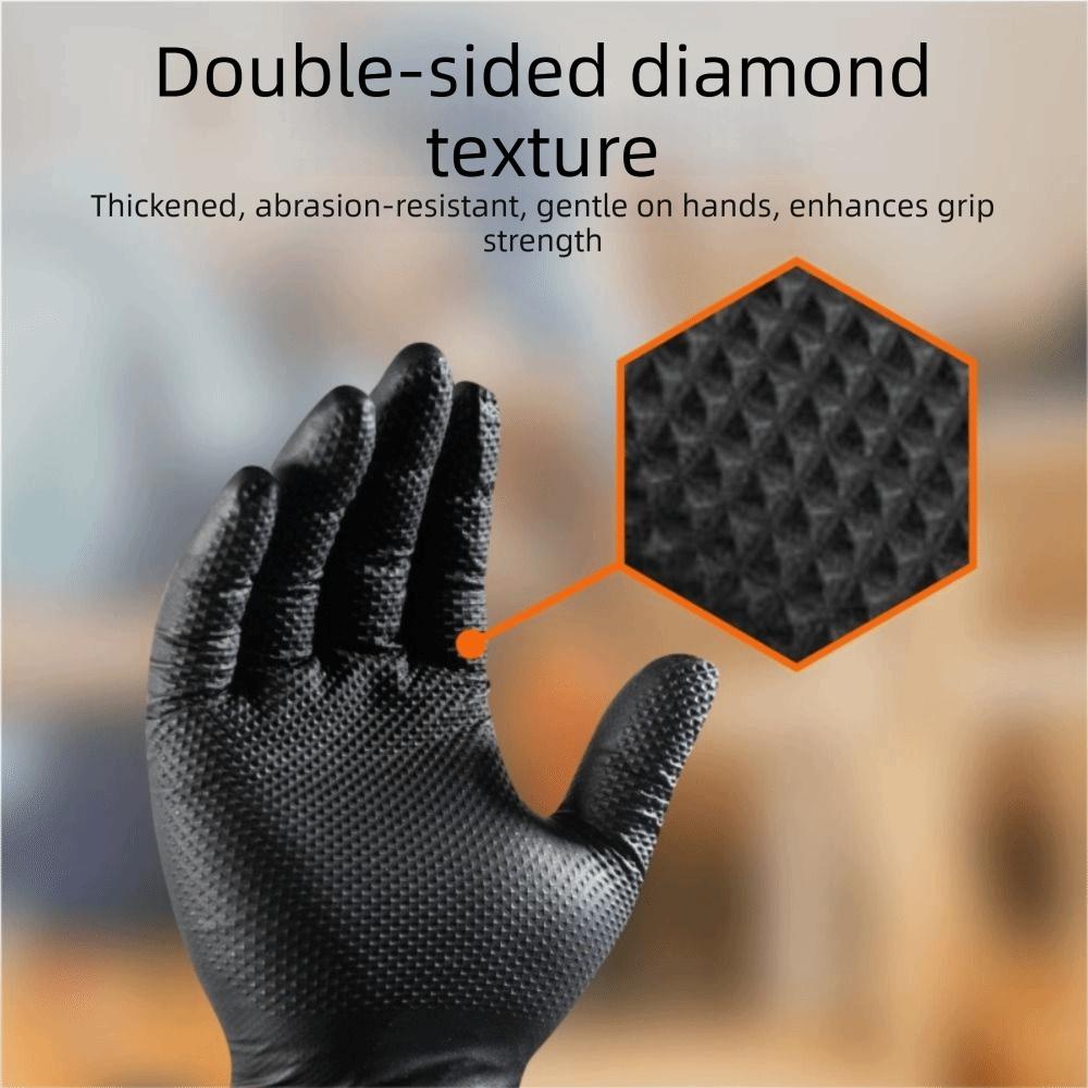 Textured Nitrile Gloves Latex Free Mechanic Gloves Mechanic Industrial Gloves Work Gloves