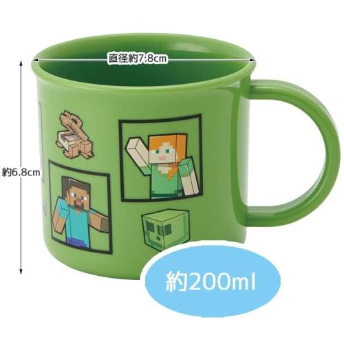 Skater Ланч-бокс пластиковый стакан, 200 мл, для детей, антибактериальный, можно мыть в посудомоечной машине, сделано в Японии, Minecraft KE4AAG-A