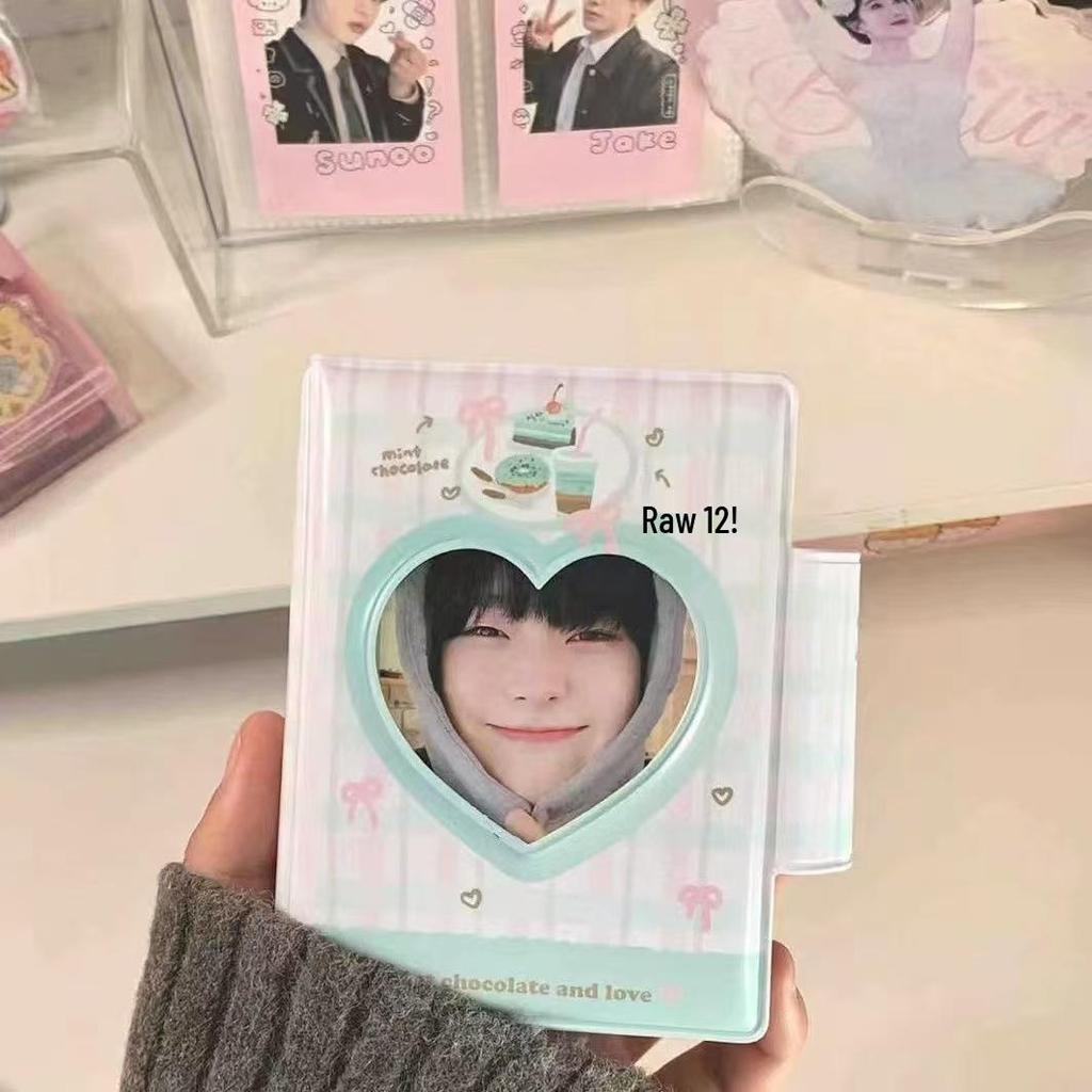 3-Inch Instant Photo Card Album – Popular Sweet Design with Snap Closure, Perfect for Couples