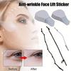 40 шт./компл., невидимые тонкие наклейки для лица, ленты для подтяжки лица, против морщин, V-образная подтяжка лица