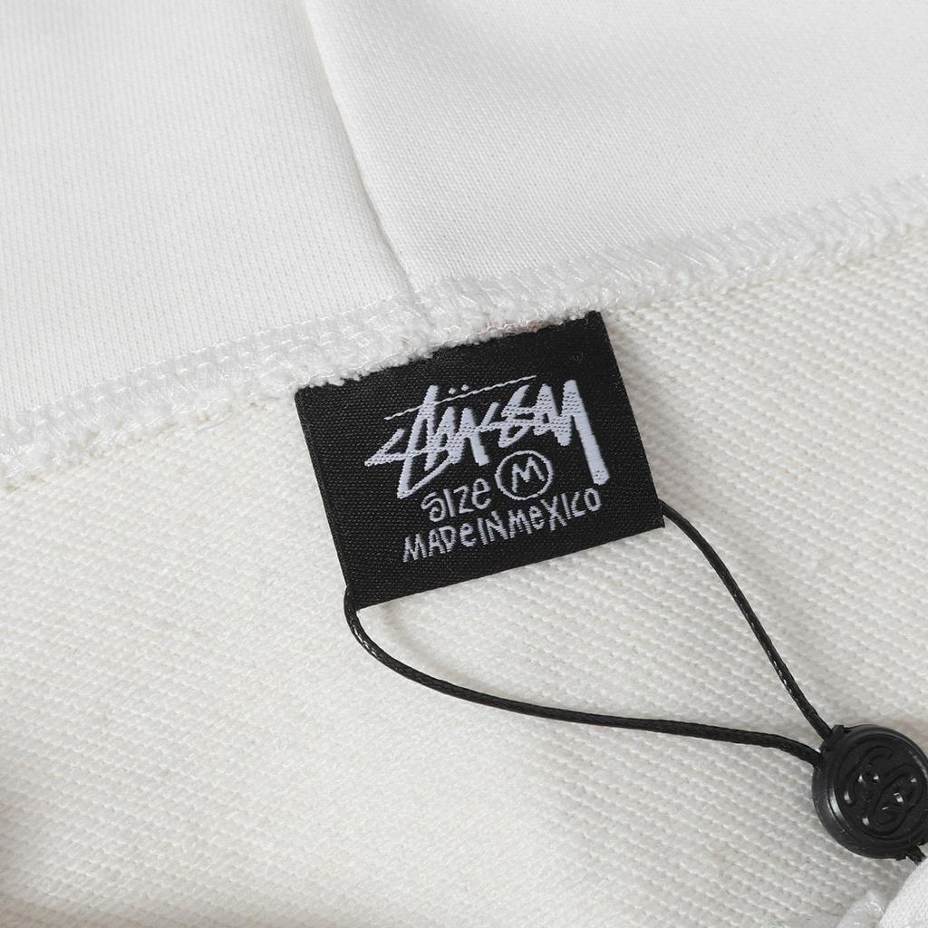 Stussy 2025 Новая весна и осень Большие размеры Тонкий стиль Классический MILAN Letter Printing молния с капюшоном Толстовка для пар