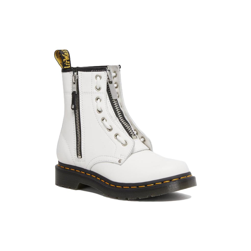 Dr. Martens 1460 Leather 8 Eyelet Short Boots Women Boots White 27624100
