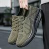 Four-season Style Flying Woven Breathable Mesh Casual Sports Shoes,men's Anti-slip Wear-resistant Running Shoes and Sock Shoes