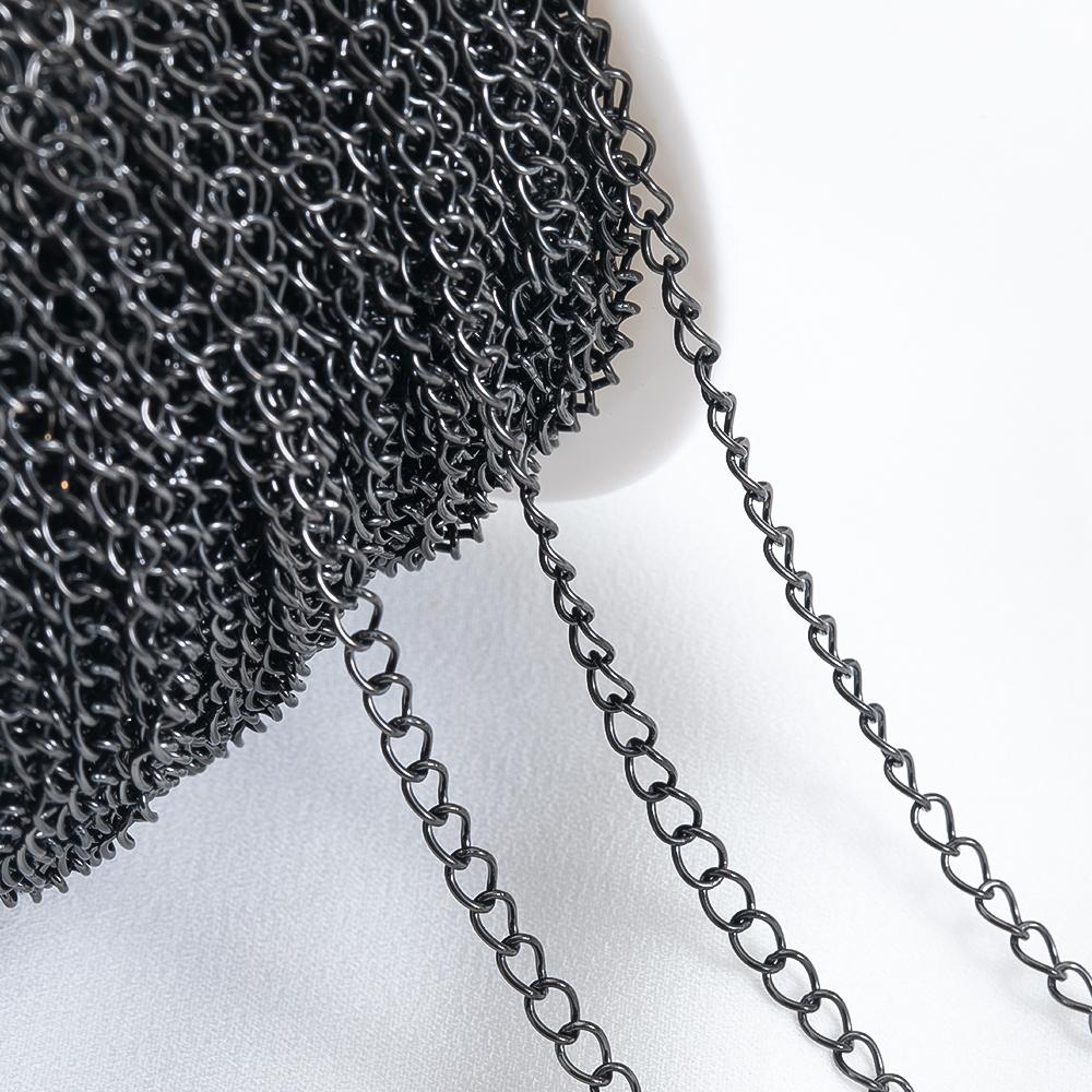 2meters Stainless Steel Extension Chain Gold Color Necklace Bracelet Supplies Chain Wholesale Accessories for Jewelry Making DIY