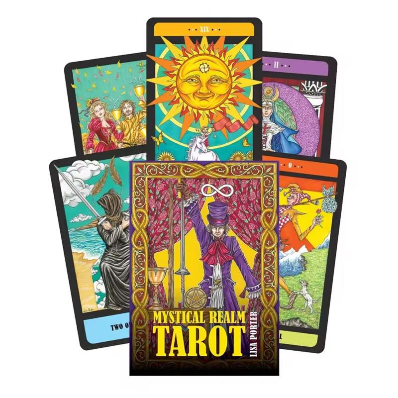 Mystical Realm Tarot 78 Full-Color Cards A Unique, Hand Drawn Compilation of Vibrant Tarot Cards
