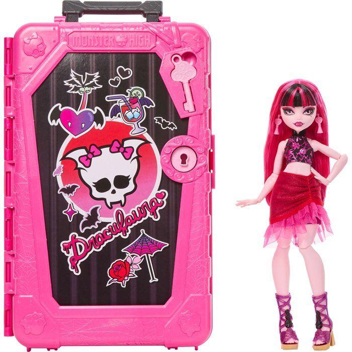 Набор с куклой - MONSTER HIGH MATTEL - Дракулаура JDR50 - 19 сюрпризов - Аксессуары