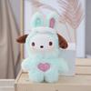 Мультяшная брелок-брелок Hello Kitty Зайчик Косплей Милая ПВХ Кукла Кукла Мягкий Пушистый Подвеска для Сумки Украшение для Рюкзака Брелок Женские Подарки