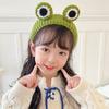 Мультяшные большие глаза лягушки, плюшевые обручи для волос с бантом для женщин, сладкий макияж, повязка для волос, повязка на голову, аксессуары для волос для девочек, корейские головные уборы