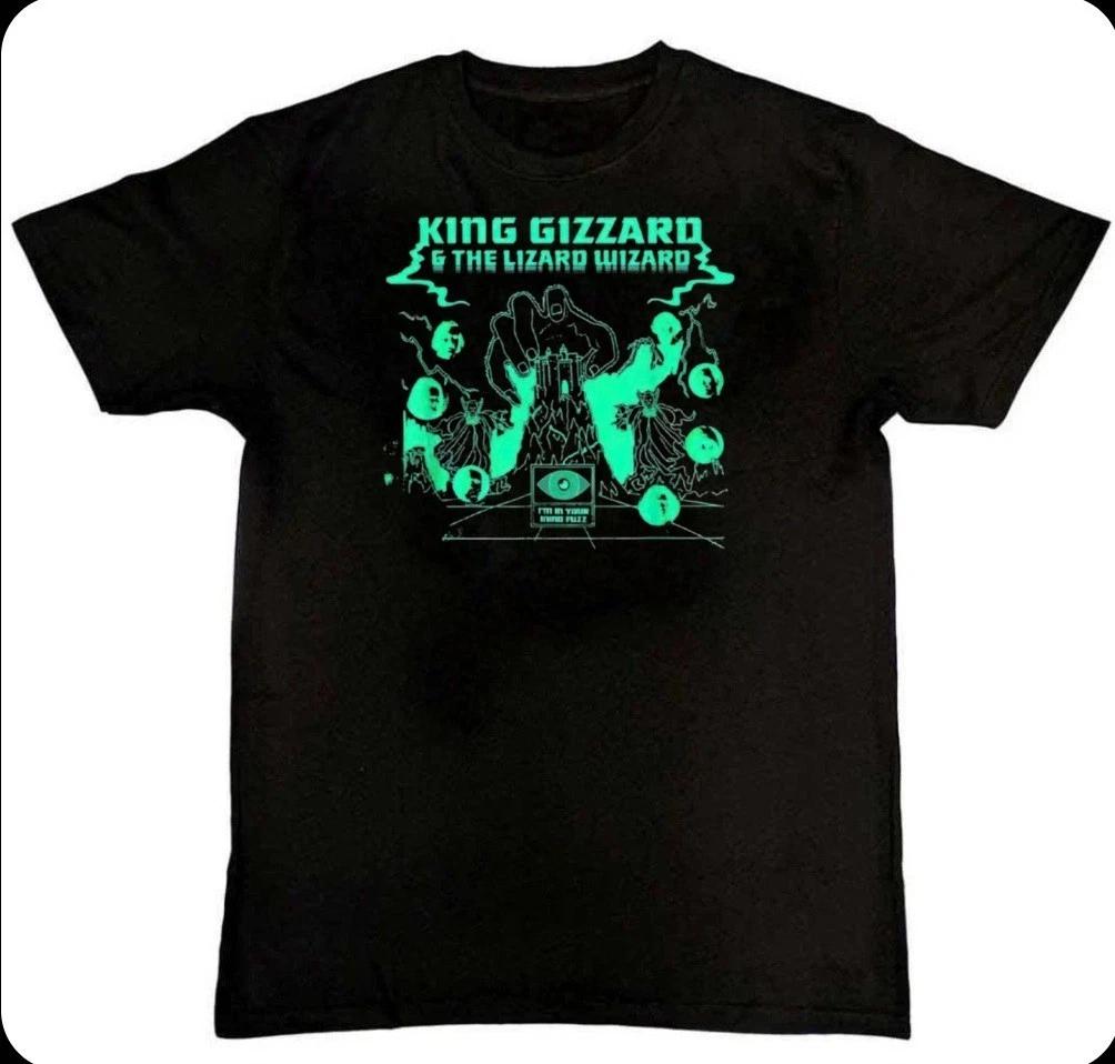 KING GIZZARD AND THE LIZARD WIZARD Тур Мужская Унисекс 100% Хлопок Футболка Мужские Футболки Топ