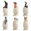 Hatching Egg Children'S Toy Egg Simulation Ornament Crocodile Owl Figure Animal Model Doll