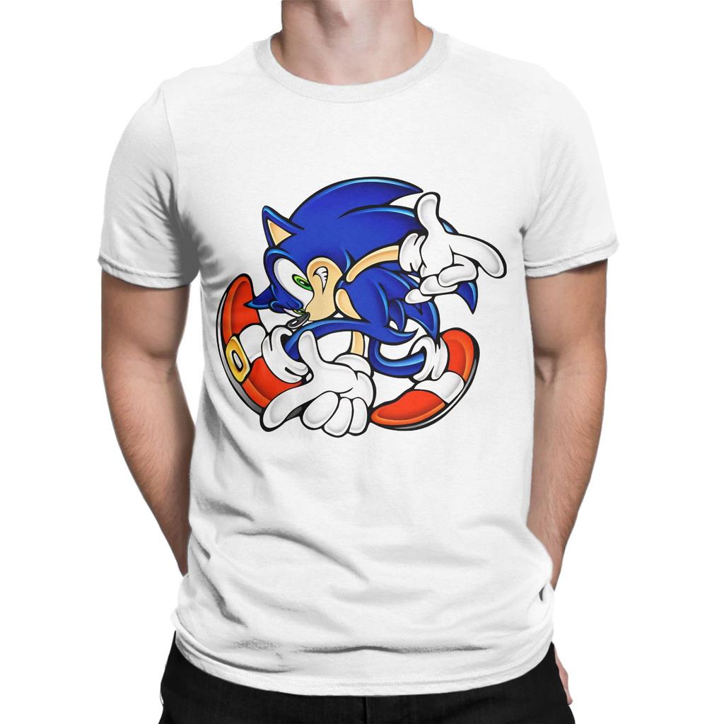sSonic The Hedgehog The Hedgehog sSonic Graphic 100 Cotton TShirt sSonic the Hedgehog Tops Tees For Unisex