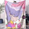 KPop Demon Hunters Cute Cartoon Blanket Hot Anime Printing Multi functional Small Cover Blanket Kawaii Birthday Gift Fan Gift