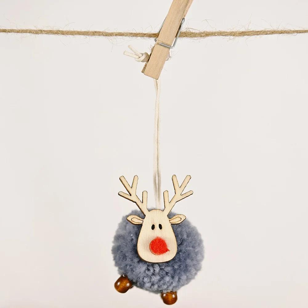 Christmas Decor Christmas Ornament Felt Elk Pendant Creative New Christmas Tree Hanging Gift Home Decoration