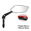 Bicycle Handlebar Reflector Rear View Mirror Mountain MTB Electrical Bike Scooter Wide-Range Cycling Adjustable Angles Mirrors