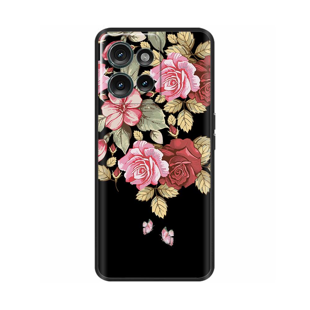 Черный чехол для Motorola MOTO Edge 50 5g Задняя крышка Чехол для телефона Для MOTO Edge 50 Edge50 Мягкий силиконовый бампер Ударопрочный Para Coque