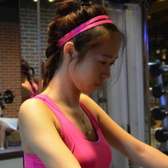 Модная женская эластичная повязка на голову для девочек, противоскользящая спортивная повязка на голову для йоги, повязка для волос