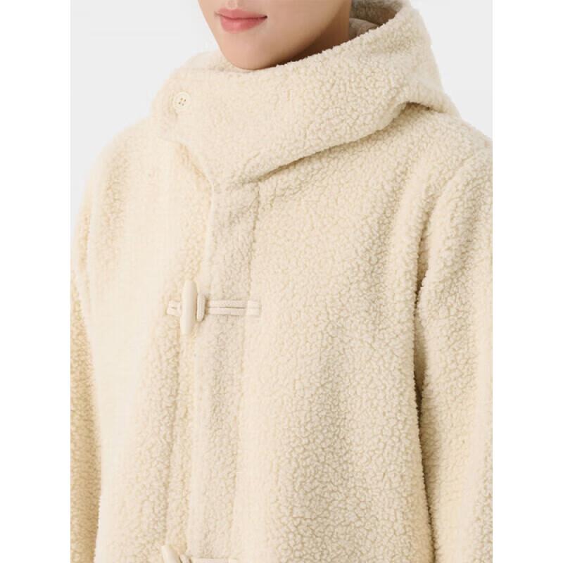 MUJI Женское стирающееся флисовое пальто на тогглах