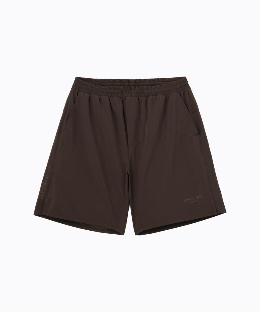 LIMELIGHT APPAREL Спортивные шорты с подкладкой и маленьким логотипом (Коричневый/Коричневый)