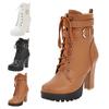 Women's Boots Fashion High Heel Boots Thick Heel Shoes