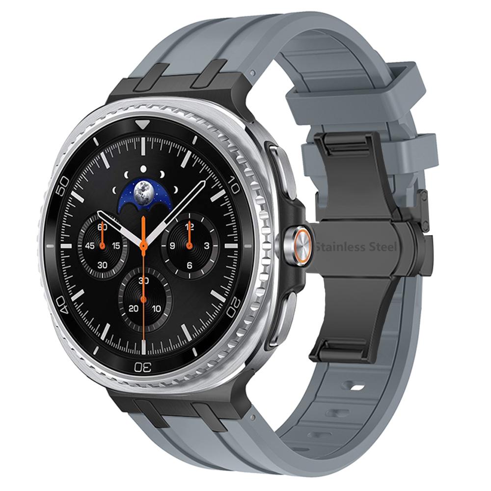 Силиконовый ремешок для Samsung Galaxy Watch 8 44мм 40мм 8 Classic 46мм Мужской спортивный ремешок для запястья для Galaxy Watch Ultra 2025 Аксессуары