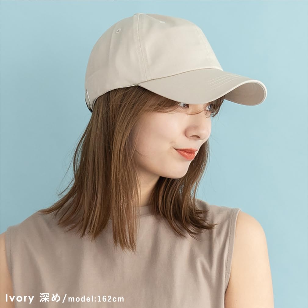 VITAFELICE Cotton Simple Cap for Women 100% (tgh-30067z) (M, Ivory)
