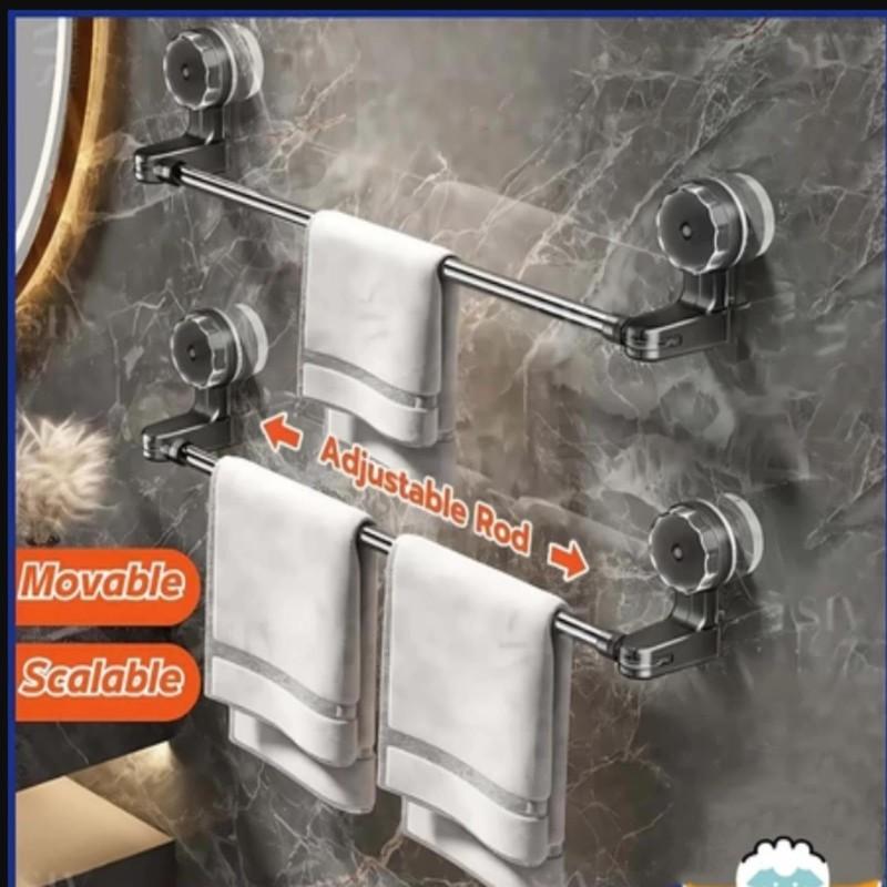 Держатель для полотенец на присоске без сверления отверстий, стойка-башня, вешалка, полка для хранения, штанга для полотенец в ванной, кухонная рейка для полотенец