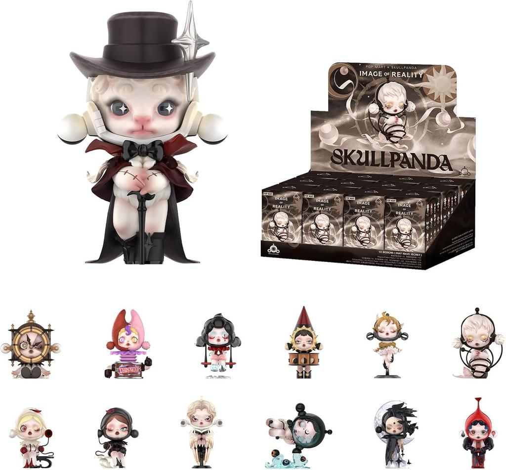 POP MART Фигурки серии SKULLPANDA Image Of Reality, фигурки SKULLPANDA в слепой коробке, праздничные подарки на день рождения, одна коробка