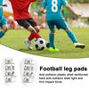 1 пара мини-футбольных щитков для голени с буквами, противоскользящих для детей, подростков, взрослых игроков, миниатюрные накладки на голени, защитные приспособления для футбольных игр, защитное оборудование