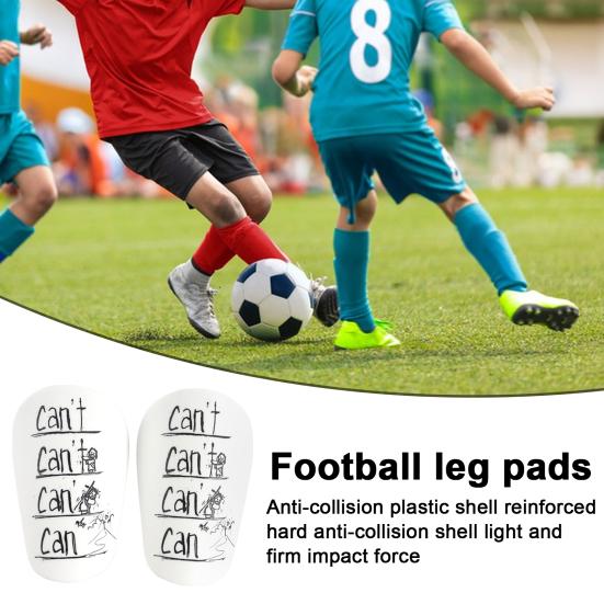 1 пара мини-футбольных щитков для голени с буквами, противоскользящих для детей, подростков, взрослых игроков, миниатюрные накладки на голени, защитные приспособления для футбольных игр, защитное оборудование