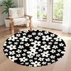 Flower Round Floor Rug Suitable for Living Rooms Decorate room Kitchen Bedrooms Anti-slip Round Rug Anime Office Decor