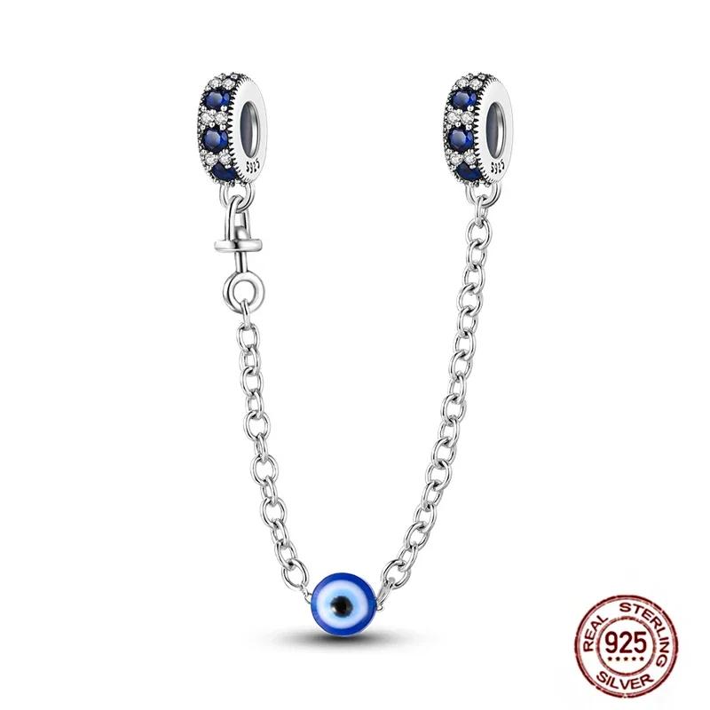 New Copper Charms Buttefly Daisy Safety Chain Cat Paw Change Beads Fit Original Bracelet Ladies Diy Jewelry