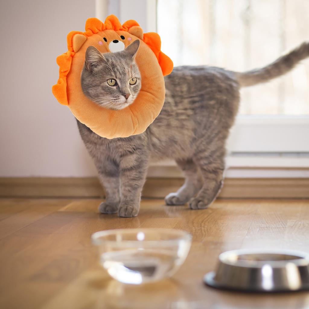 Soft Anti-licking Recovery Collar Cone for Cats Adjustable Pet Protector Neck Ring after Surgery Stop Scratching Cat Recovery
