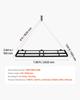 VEVOR Drag Harrow, 243x50 cm, Tow-Behind Driveway Grader with Adjustable Width & 50lbs Load Capacity, Heavy Duty Lawn Leveling Rake