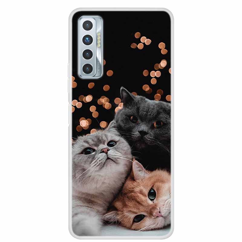 Чехол для Tecno Camon 17P Роскошный Силиконовый ТПУ Мягкий Чехол для Телефона Для Tecno Camon 17 CG7 CG6 1 7 Чехол Ударопрочный Мультяшный Funda
